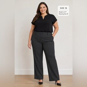 Van Heusen Black Stretch Work Pants – Women’s Size 18 – Comfortable Office Wear
